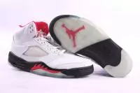 retro air jordan 5 hommes americaine mode bon marche stars sport rouge noir blanc